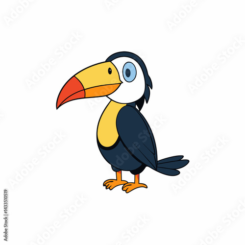 toucan isolated on white