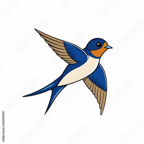 vector illustration of a bird