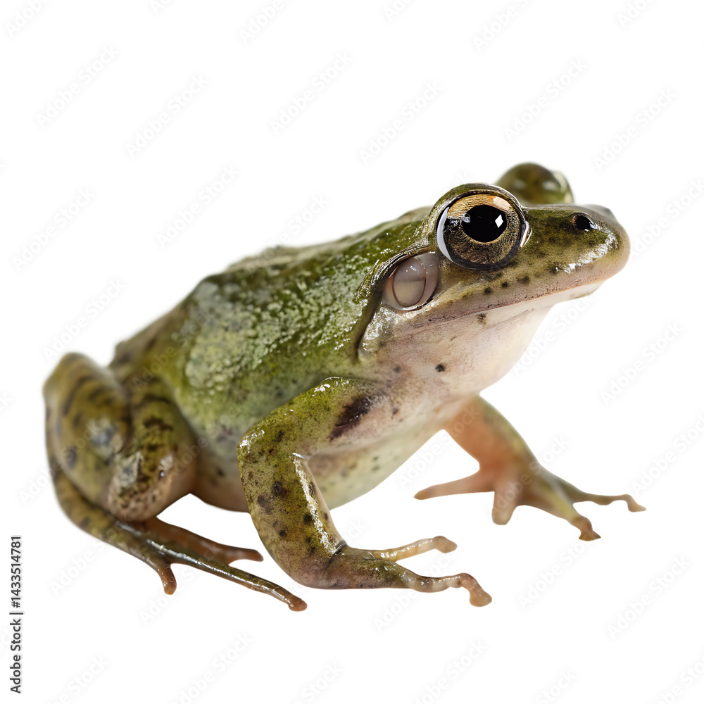 Obraz premium Single Froglet Isolated on a Transparent Background