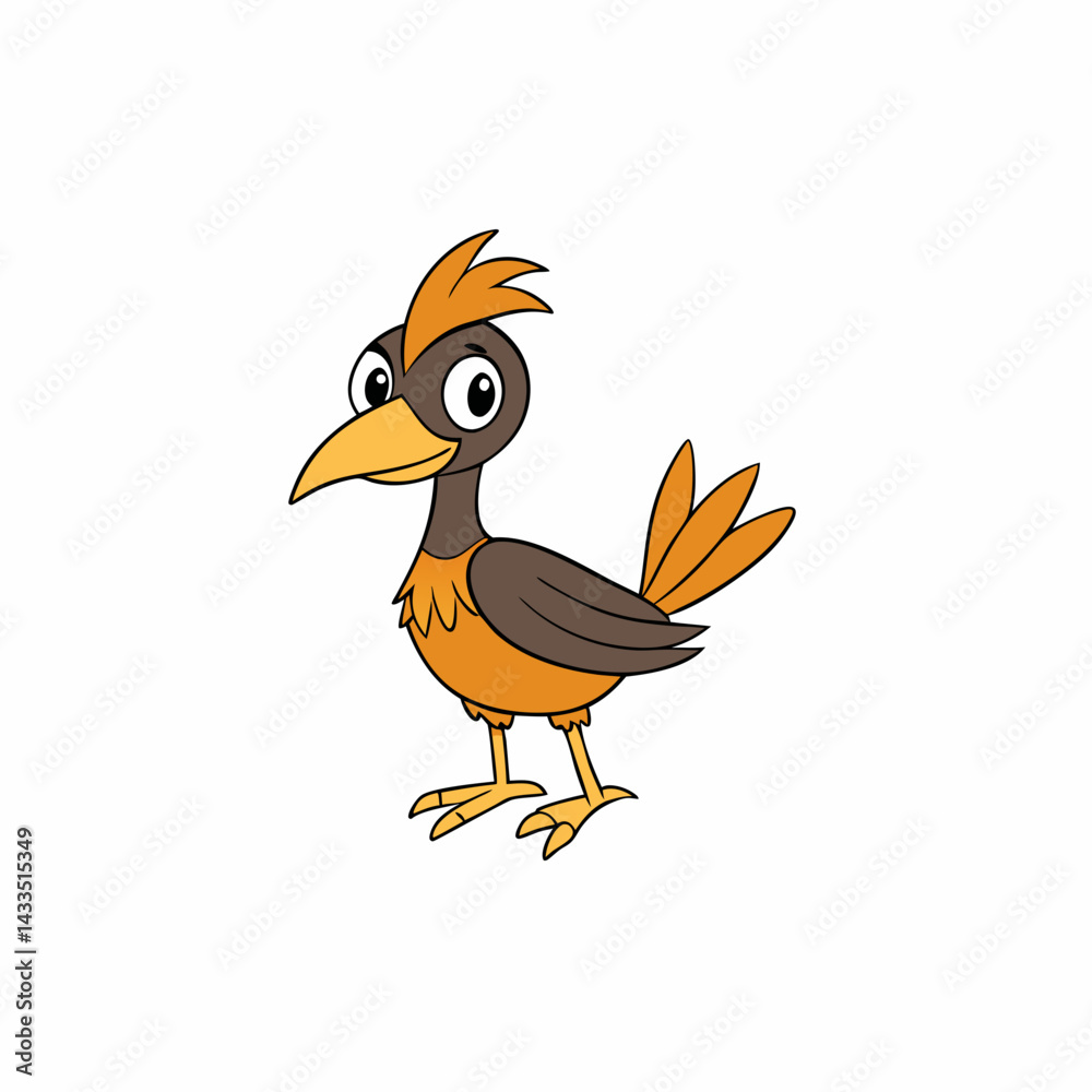 Obraz premium vector illustration of a bird