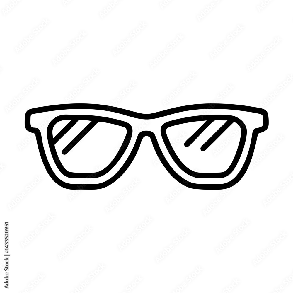 Sunglasses Summer Accessory Icon Design
