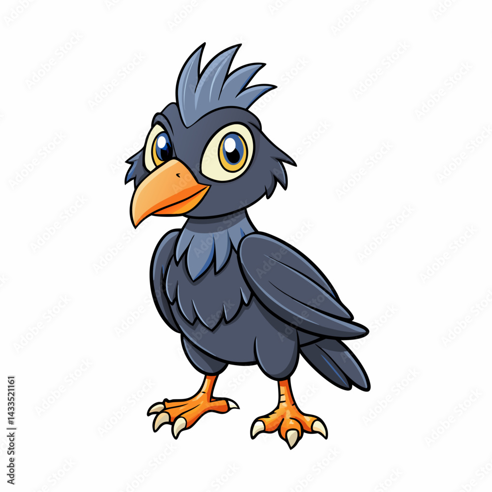 Fototapeta premium illustration of cartoon vulture