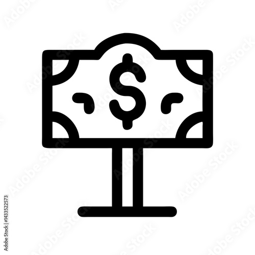 Tree with Dollar Icon Design