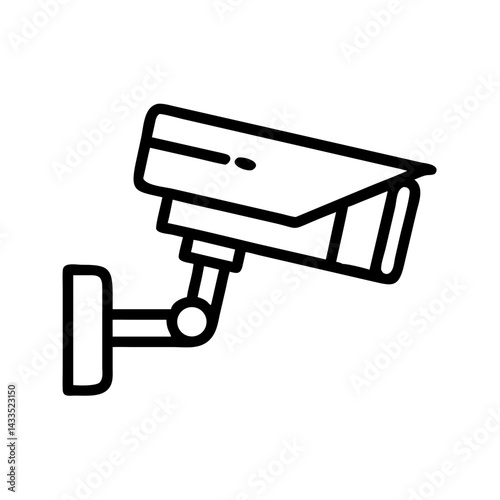 Wall Mounted Surveillance Camera Icon Design