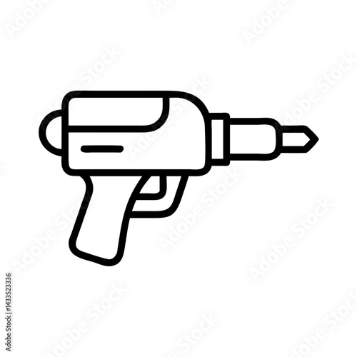 Water Gun Beach Toy Icon Design