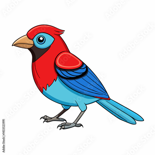 blue bird on a branch