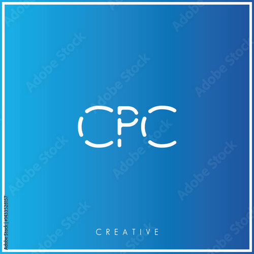 CPC Creative Minimal monogram and logo. Elegant leaves. Modern design. Premium Vector latter logo design. Creative Logo. Vector Illustration logo. letters Logo. Brand Identity Logo. Company Logo.