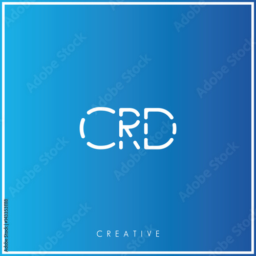 CRD Creative Minimal monogram and logo. Elegant leaves. Modern design. Premium Vector latter logo design. Creative Logo. Vector Illustration logo. letters Logo. Brand Identity Logo. Company Logo.