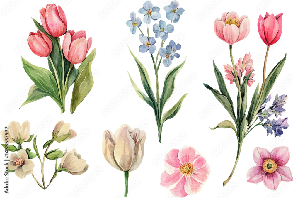 Fototapeta premium bouquet of tulips