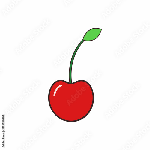 cherry isolated on white