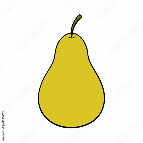 pear isolated on white