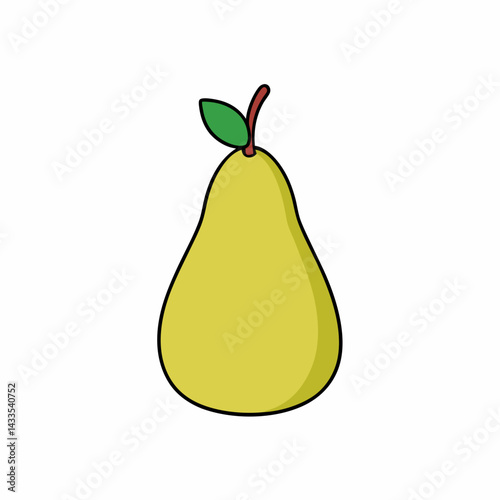 pear isolated on white