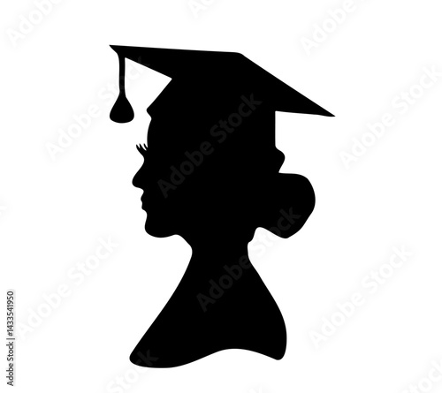 Graduation Celebration. Vector illustration of a group of graduates tossing their caps in celebration of graduation.graduation hat diploma icon. Graduation hat and diploma web icon. Vector 