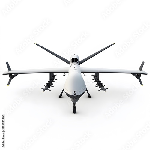 Obraz na płótnie Military Drone Front View. w salonie