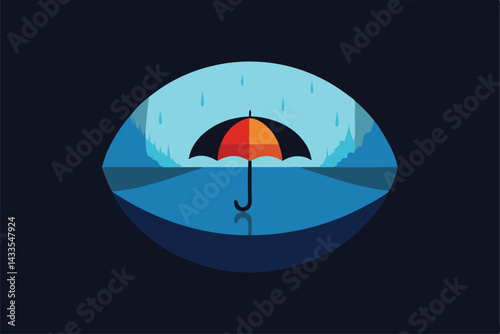 umbrella on the water