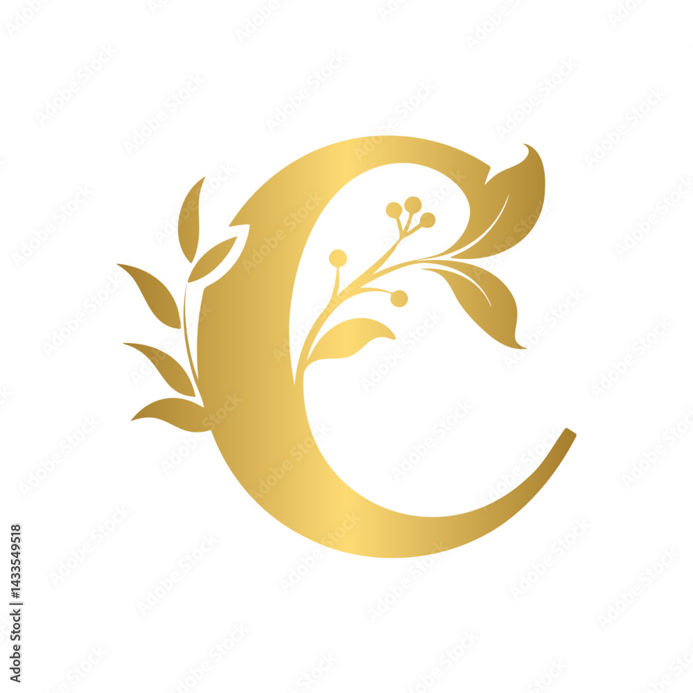 Fototapeta premium &nbsp;Letter C Initial Logo Design, Letter C Vector Template.