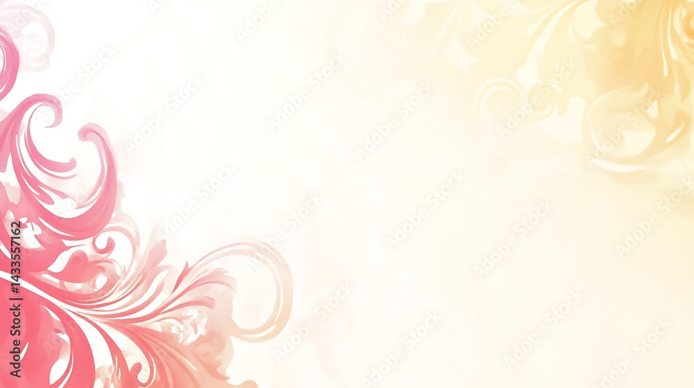 Floral swirls with pastel background. (1) Floral swirls with pastel background. (1)