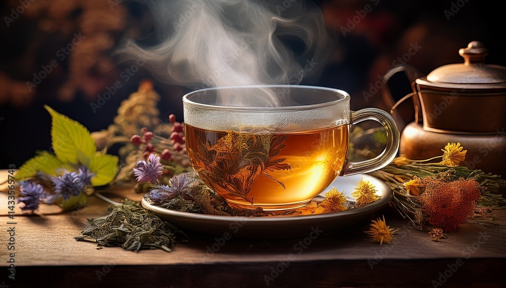 Teezeit mit Wildkräutern Teezeit mit Wildkräutern