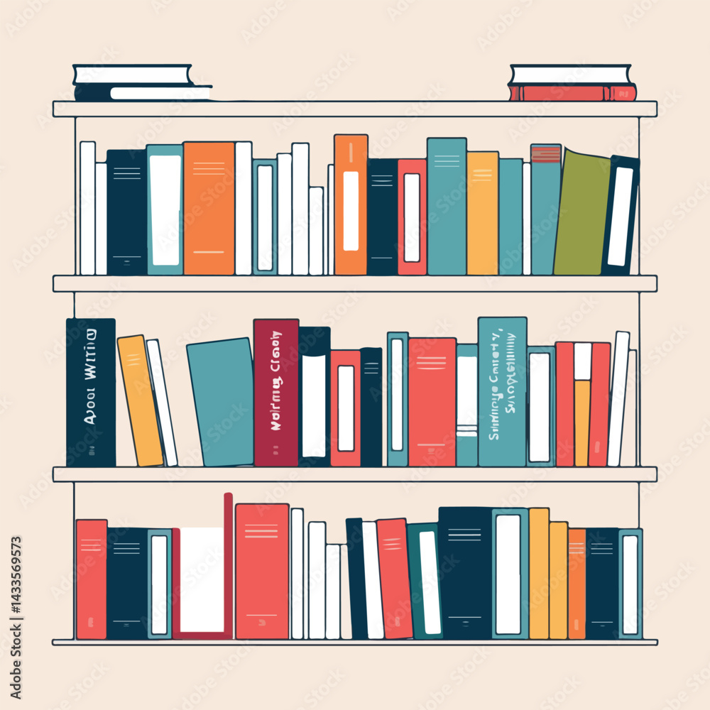 Fototapeta premium Minimalist Writing and Literary Vector Design Concepts for National Writing Day, Including Inkwells, Typewriters, and Inspirational Quotes, Ideal for T-shirts, Posters, and Stickers