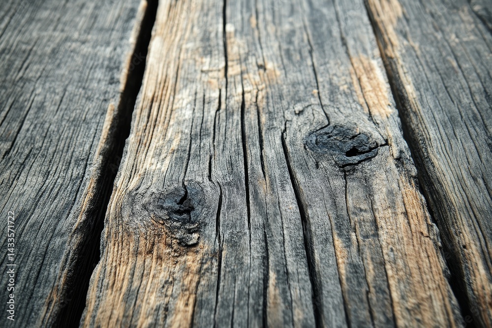 Close-up view of weathered wooden planks. Close-up view of weathered wooden planks.