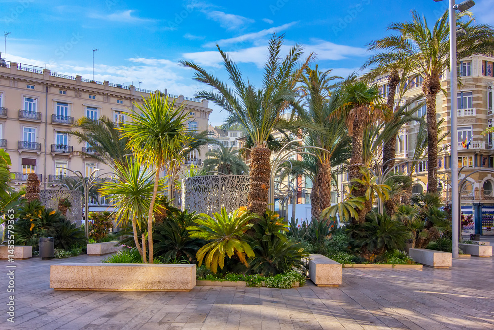 Main square in Valencia city center