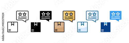 Product Review Icon Set Multiple Style Collection