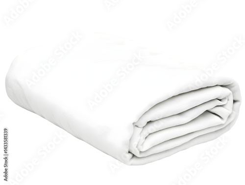 Obraz na płótnie Realistic Folded White Blanket Isolated On Transparent Background w salonie