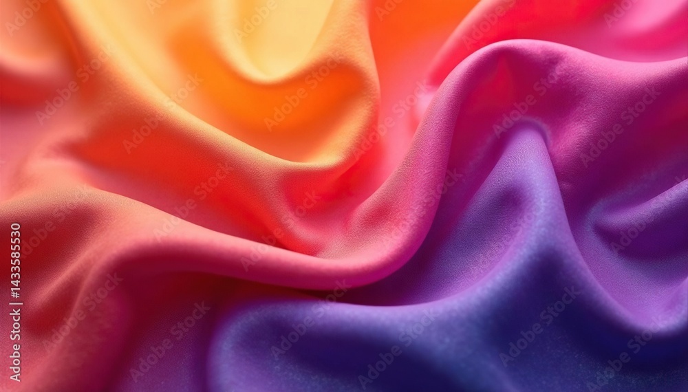 Obraz premium Smooth, uninterrupted surface texture of a flowing fabric , texture, abstract