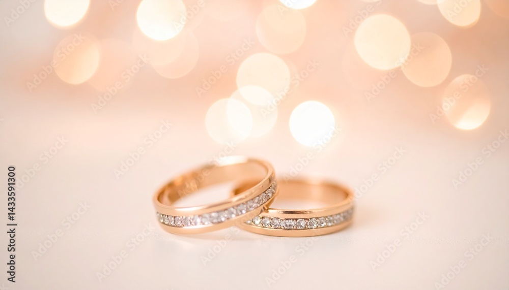 Sparkling Wedding Rings Symbol of Love and Commitment Sparkling Wedding Rings Symbol of Love and Commitment