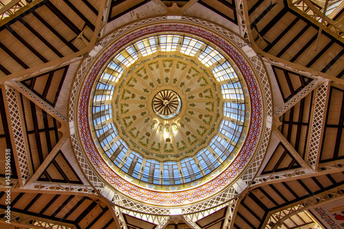 Famous market building in Valencia - interior