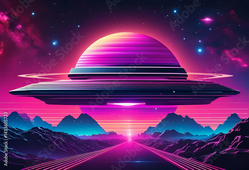 ufo in the night