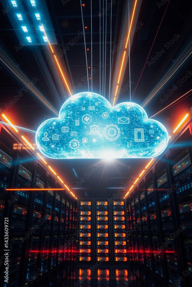 Cloud Computing Data Center Interior