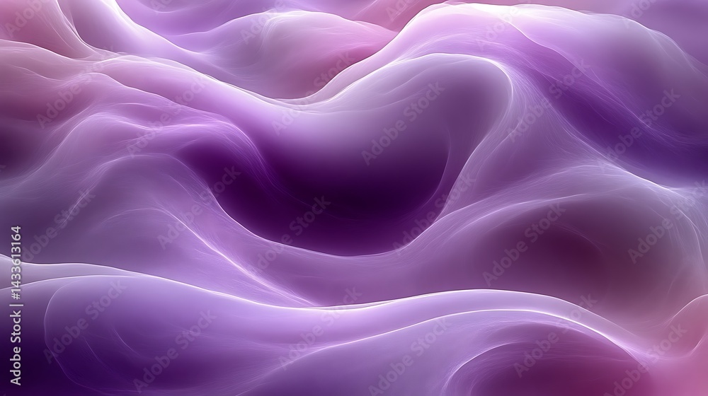 Fototapeta premium Abstract Purple Flowing Waves. (1)