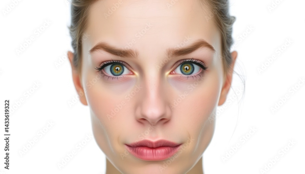 Close-up portrait of a young woman Close-up portrait of a young woman