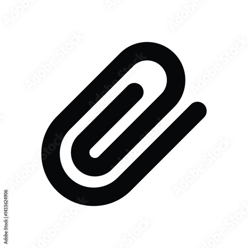 paperclip Icon vector stock illustration