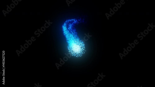 4K 60fps Video. Fire element. Fluid particles. Bokeh lights slow motion. Overlay template of glowing dust. 2026 Xmas
