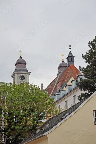 Old town streets in Linz, Austria       