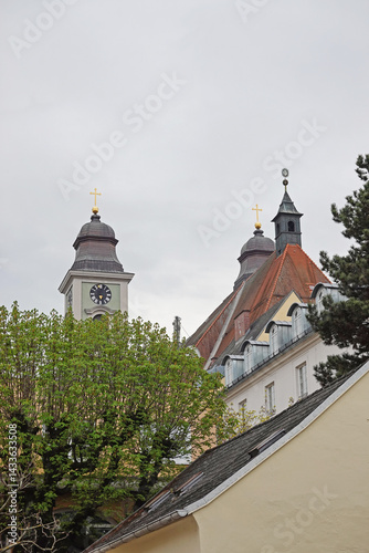 Old town streets in Linz, Austria       