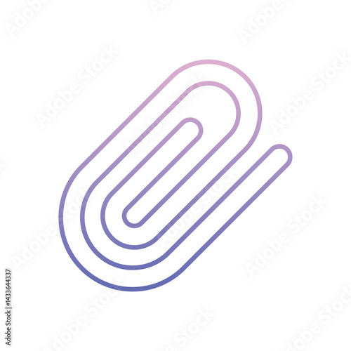 paperclip Icon vector stock illustration