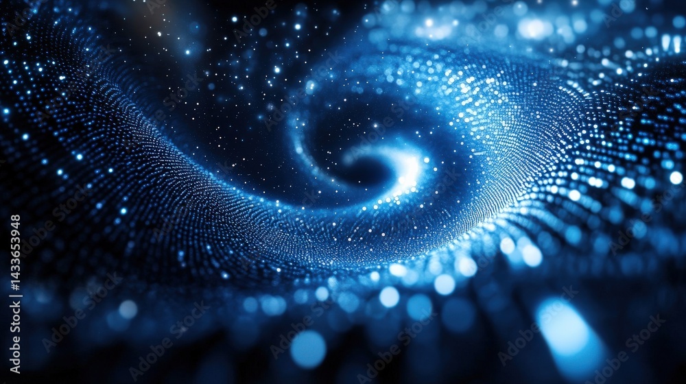 Abstract Digital Spiral Galaxy Abstract Digital Spiral Galaxy