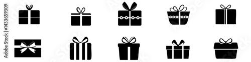 Creative collection of vector gift box shapes for festive celebrations and special occasions