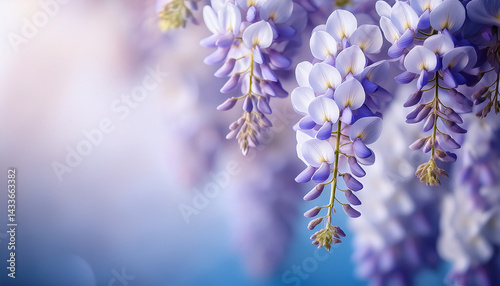 Wisteria flower Generated image