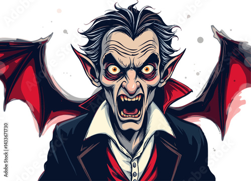 an illustration of dracula