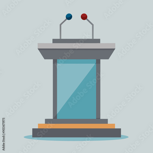 vector illustration of a microphone