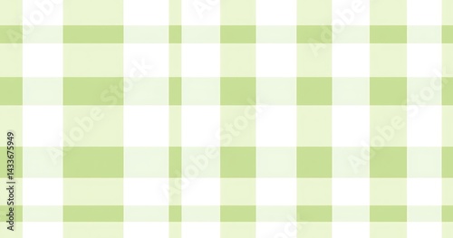 Light green gingham seamless pattern background