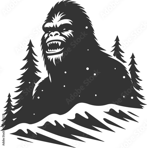 Bigfoot silhouette