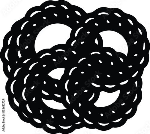 black and white abstract background with circles