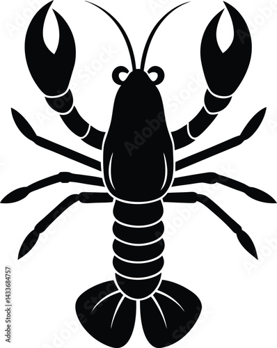 crayfish vector illustration