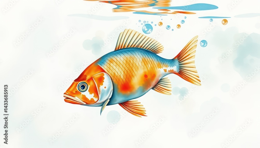 Fototapeta premium Colorful fish underwater