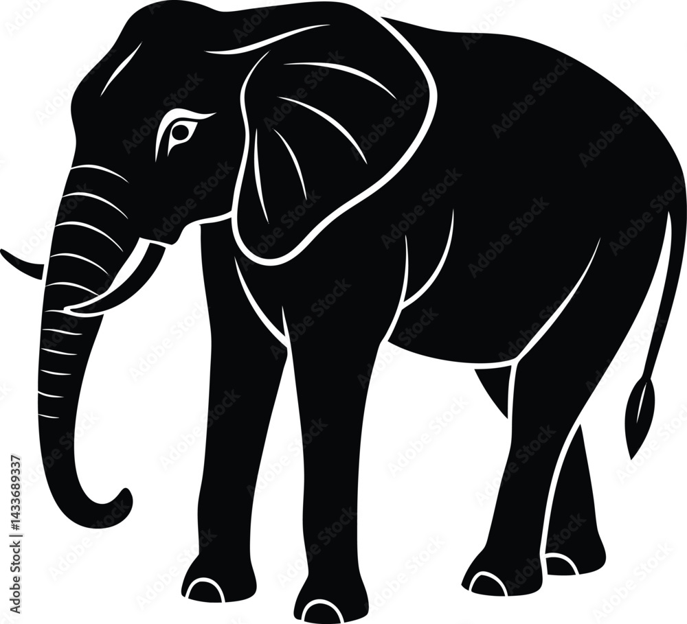 Fototapeta premium elephant isolated on white